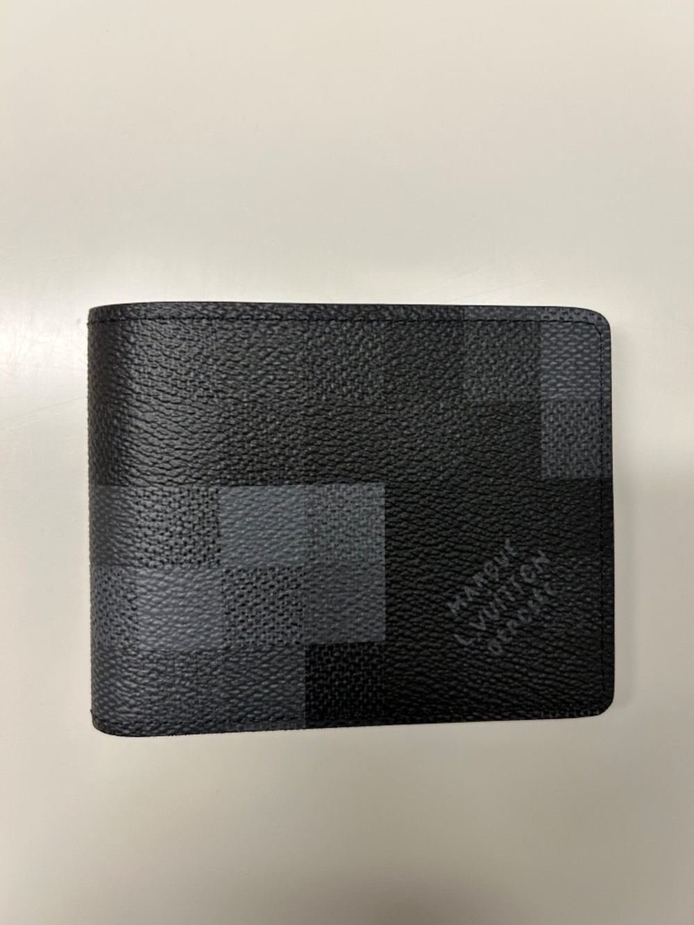 LOUIS VUITTON Slender Wallet Black Damoflauge M midel-7062 - Picture 3 of 8